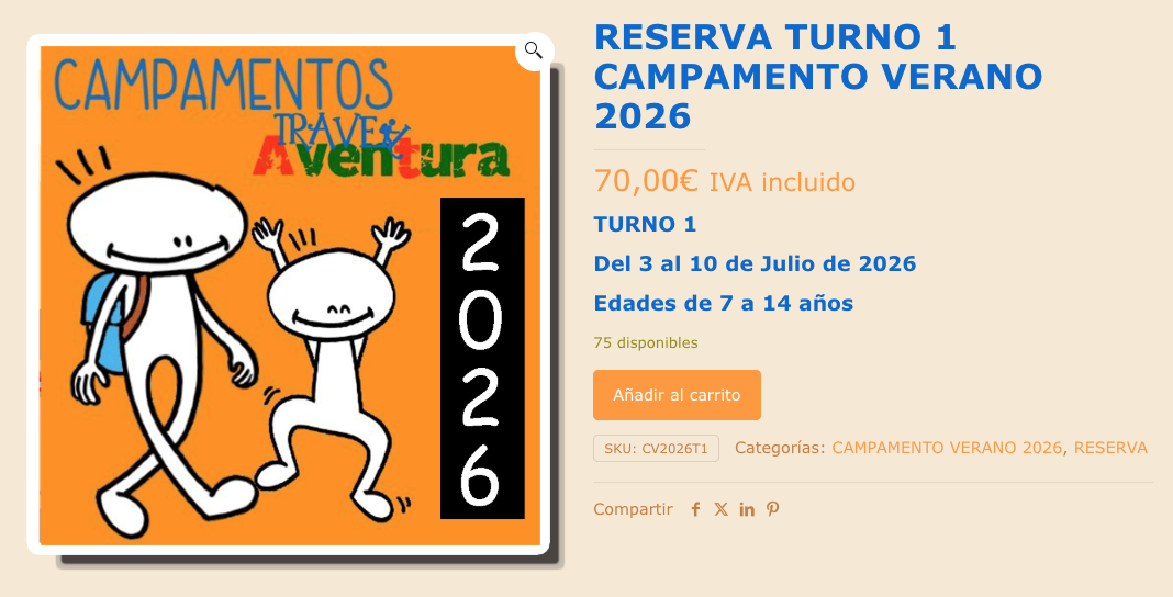 Añadir turno al carrito